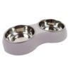 Ollipet Dobbelt Madskål | Grå