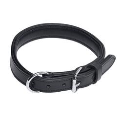 KW Læderhalsbånd | Sort