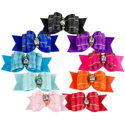 Silkesløjfe med perler og similisten