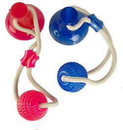 Aktivitetsbold med elastik og sugekop