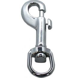 Karabinhage i forkromet stål | 70mm