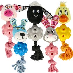 Dogman legetøjsdyr med aktivitetsgummibold