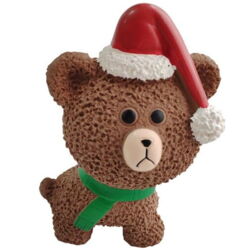 Companion X-Mas Latex Squaky Bear