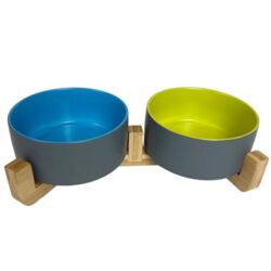 Ollipet Danny & Bobby skåle i bambusholder