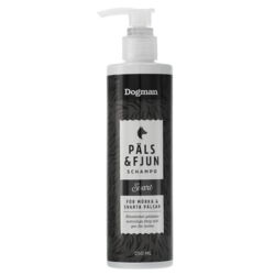 Dogman Shampoo Päls og Fjun Sort 250ml