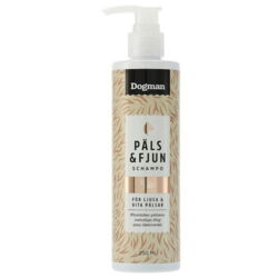 Dogman Shampoo Päls og Fjun Hvid Pels