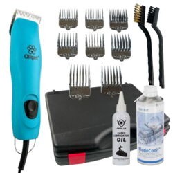 Startpakke med Ollipet Penelope klippemaskine hvor der medfølger alt i tilbehør