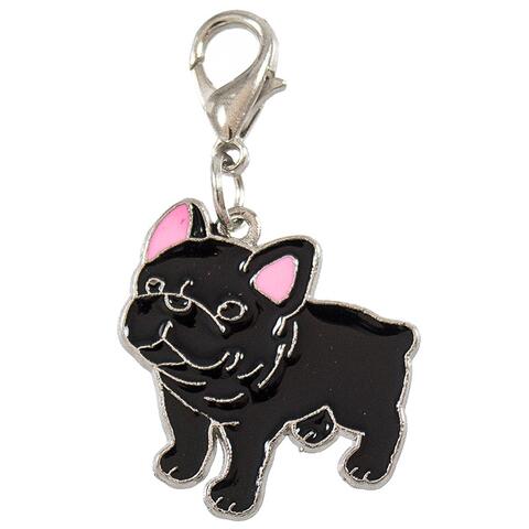 Hundecharms m. hunderacer - Fransk Bulldog