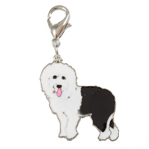 Hundecharms m. hunderacer - Old English Sheepdog