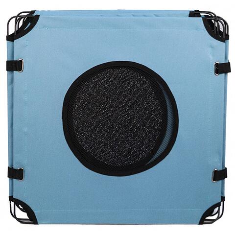 Kanvas hvalpegård i lyseblå