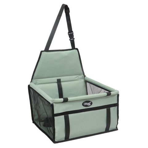 Autosæde til små hunde | Grå/Grøn