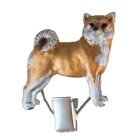 Nummerclips: Shiba | Rødbrun