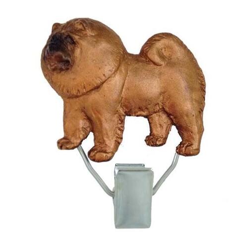 Nummerclips: Chow chow | Brun