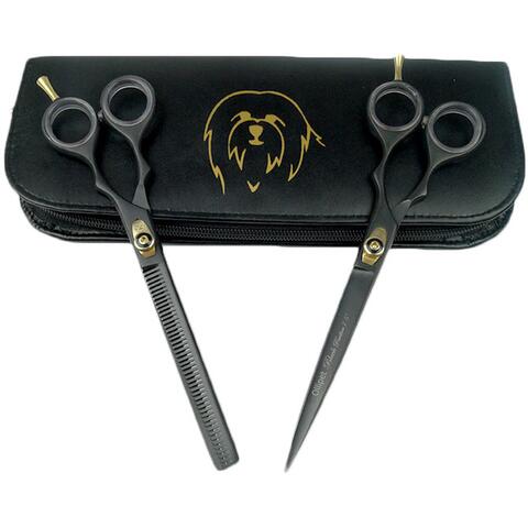 Ollipet Black panther sakse på sort etui