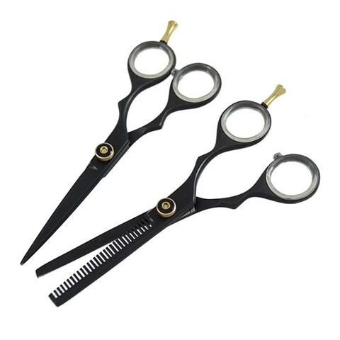 Ollipet Black panther sort saksesæt med gulddetaljer