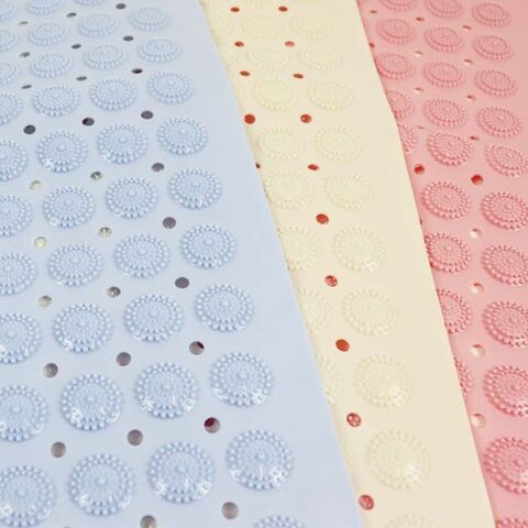 Bademåtte i søde farver | Skridsikker