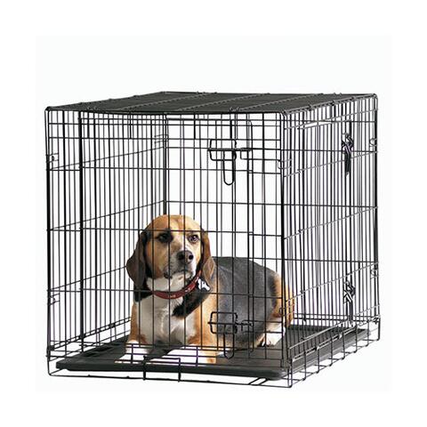 Savic hundebur | Sortlakeret