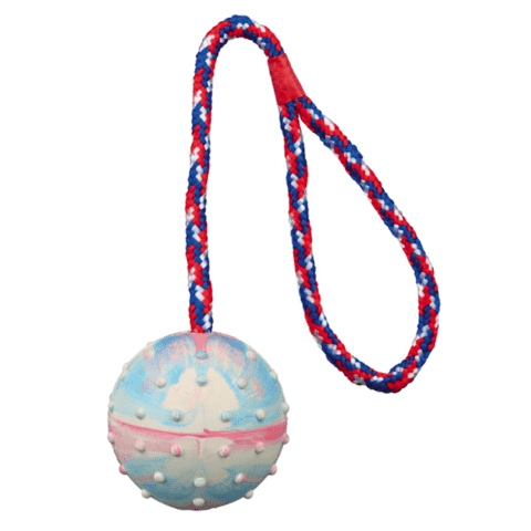 Naturgummibold på snor | Trixie