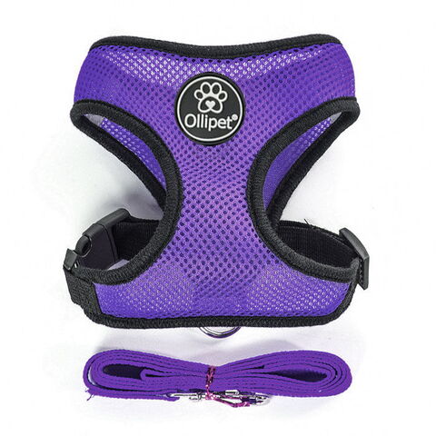 Ollipet sele og line sæt| Mesh | Lilla