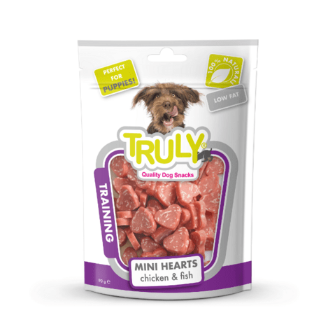 Truly Mini Hearts Chicken & Fish 90g