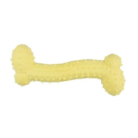 Mini puppy-bone med små dupper I Gul