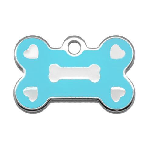 hvalpe hundetegn | Bone - lyseblå