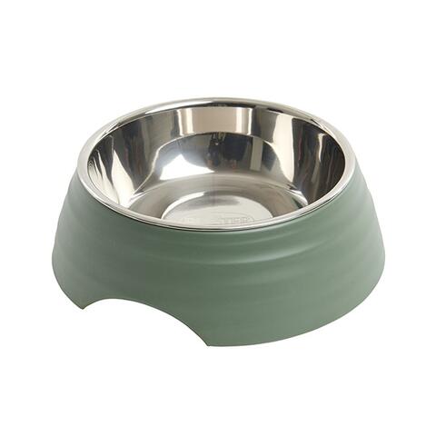 Buster Frosted Ripple skål - støvet grøn