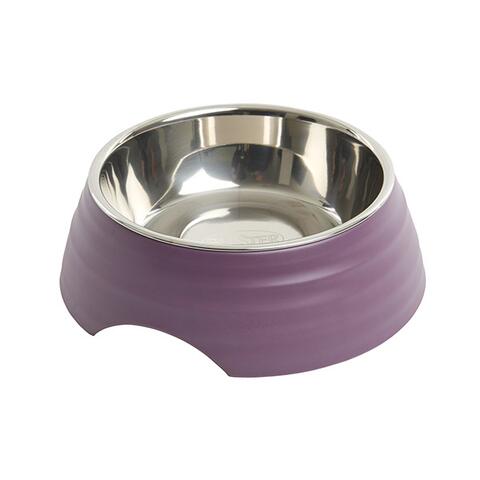 Buster Frosted Ripple skål - støvet lilla