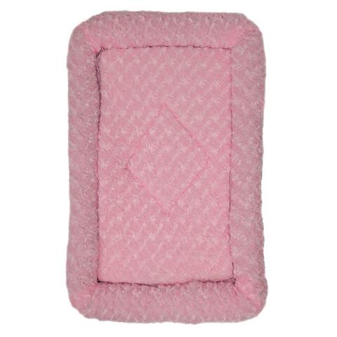 Ollipet Hundemadras | Curly fleece | Lyserød