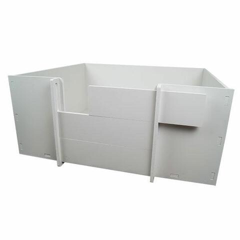 Ollipet Fødekasse | Regulerbar front m. 3 paneler