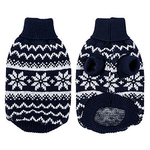 Hundesweater med snefnug