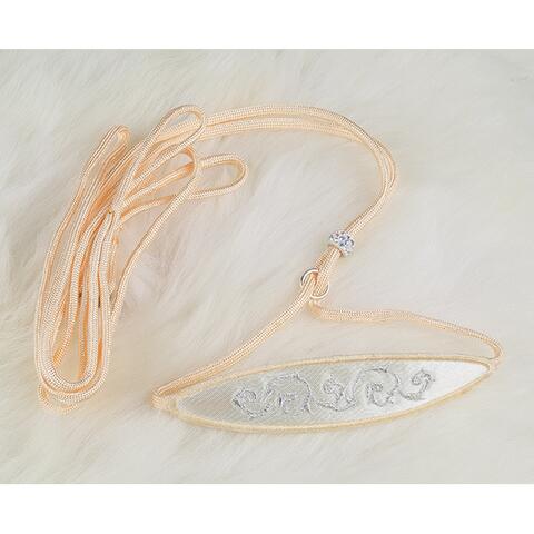 Klassisk Udstillingsline m. broderi | Creme