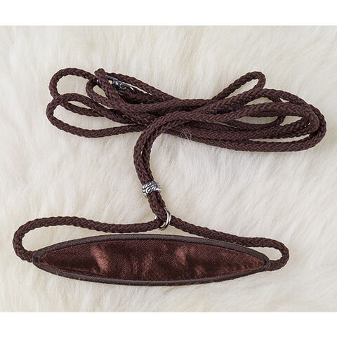 Showline m. hagestykke i satin - brun