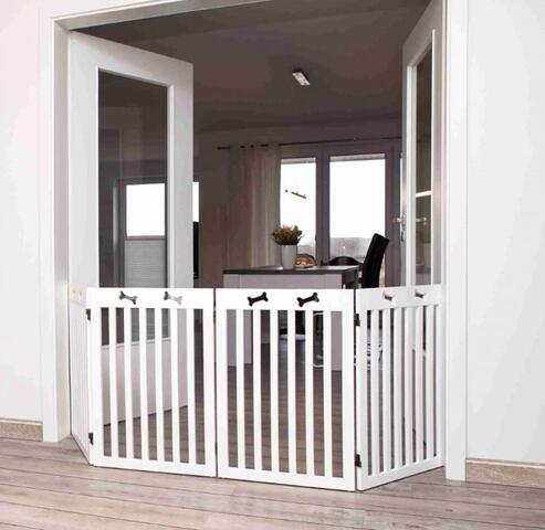 Hundegitter i lakeret MDF | 4 fag