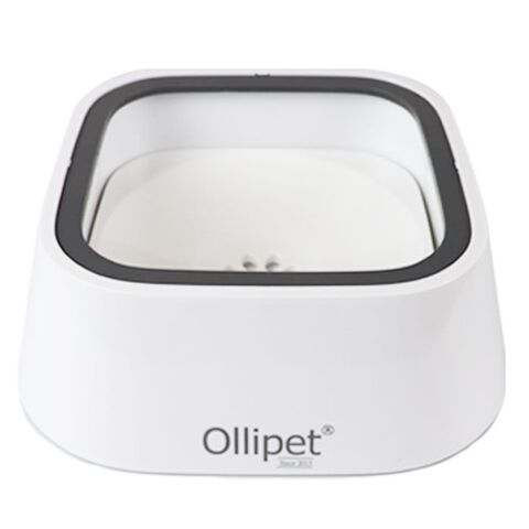Ollipet Vandskål | Anti Spild |Hvid bund