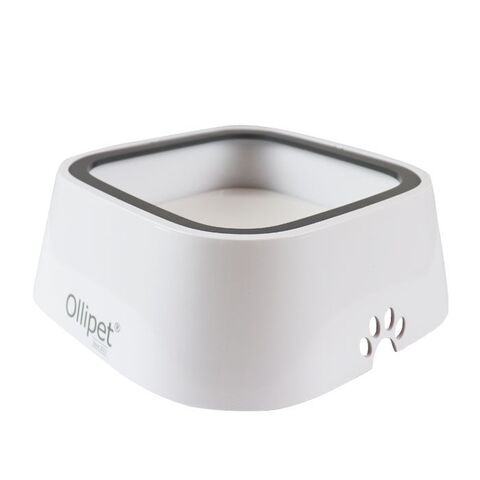 Ollipet Vandskål | Anti Spild |Hvid bund