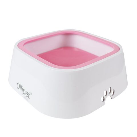 Ollipet Vandskål | Anti Spild |Lyserød