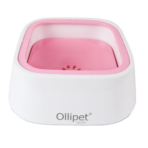 Ollipet Vandskål | Anti Spild |Lyserød