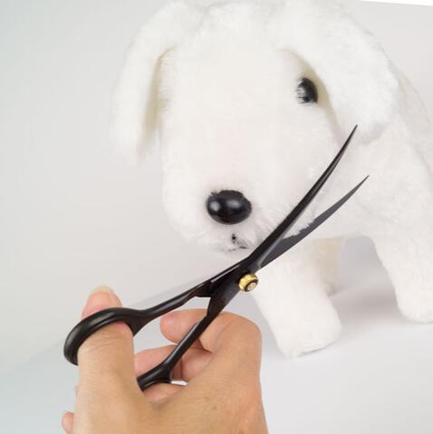 Ollipet Sort groomingsaks| Buet 7,5"