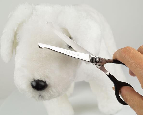 Ollipet Basic buet saks 6" | klipning ved øjnene