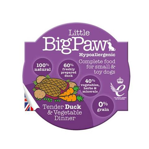 Tender Duck & Vegetable Dinner | Little Big Paw 85g