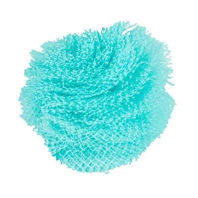 Pompom hårpynt lyseblå