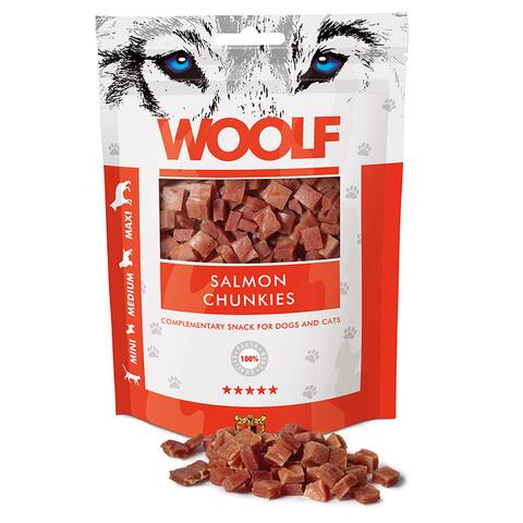 WOOLF Salmon Chunkies 100g