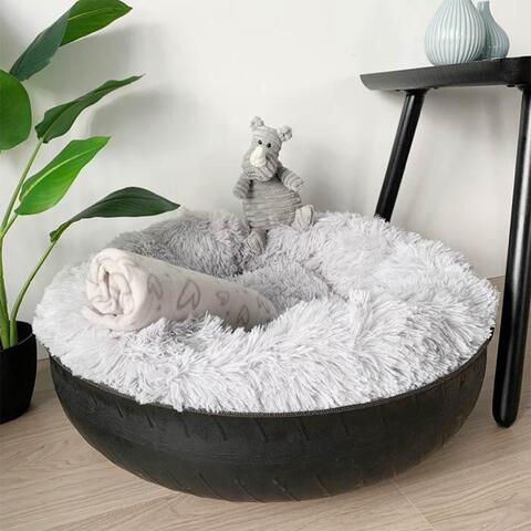 Hundetæppe i fleece | M. hjerter