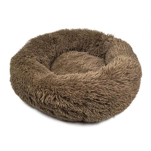 Soft Cloud Donut Hundeseng | Brun