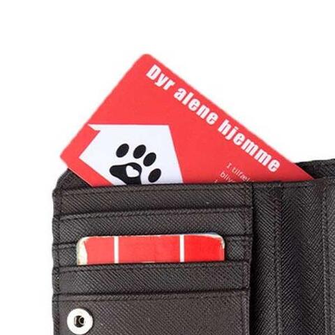 Rednings-kort til dyr | Passer perfekt ind i en pung