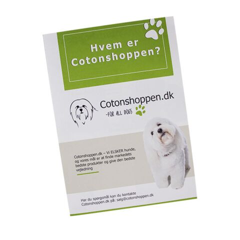Introduktionsfolder til Cotonshoppen.dk