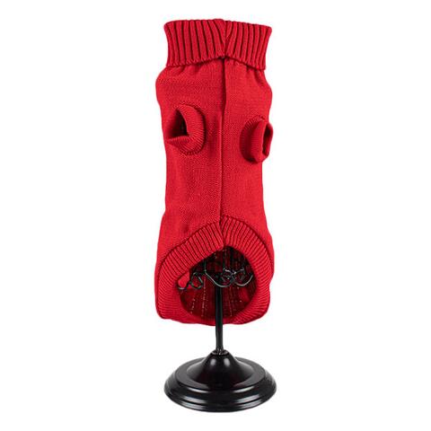 Hundesweater med snoet design i strik | Mavestykke