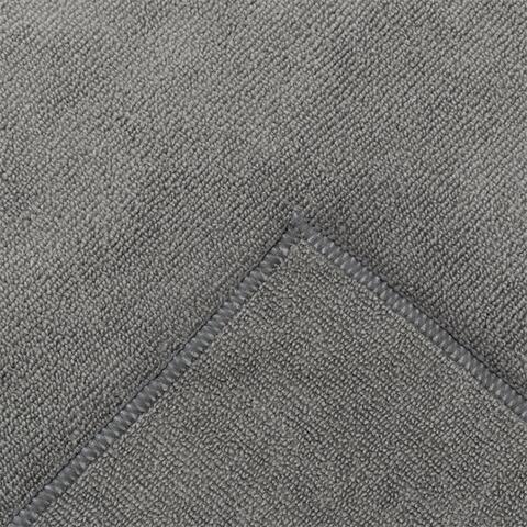 Microfiber håndklæde til hunde | Grå m. syet kant