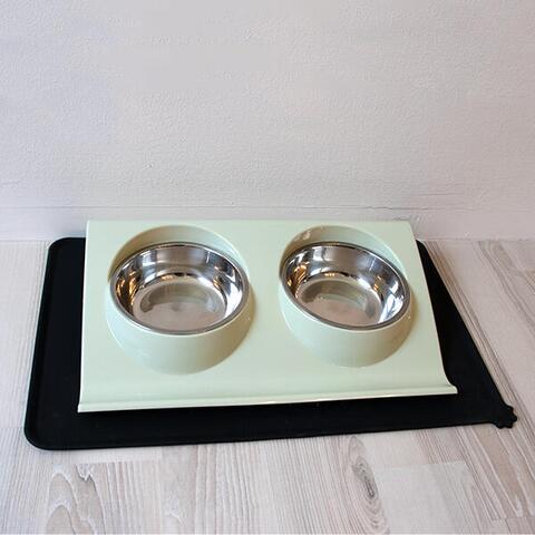 Ollipet Tilt Diner Dobbelt Madskål | Lysegrøn